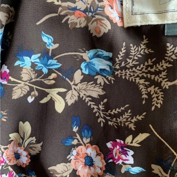 Anthropologie Iridescent Velvet Blazer By Cartonnier - Size 4- Moss Green - Picture 5 of 7